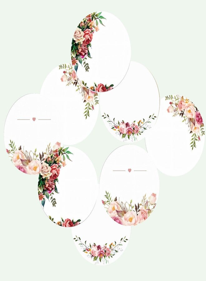 SLGIFT Vinyl Round Floral Theme Sticker, Self-Adhesive Vinyl Stickers, 40 Pieces, 2 x 2 Inches Round Sticker, 4 Unique Designs, R163 - Image 3